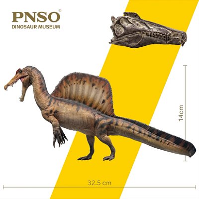 SPINOSAURUS PNSO 2023 AYMEN MUSEUM SERIES DINOSSAURO CARNÍVORO MODELO CIENTÍFICO ESPINOSSAURO