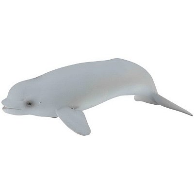 BALEIA BRANCA FILHOTE COLLECTA MINIATURA ANIMAL MARINHO BRINQUEDO BELUGA CALF