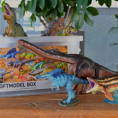 DINOSSAUROS FAVORITE CAIXA COM 14 MINIATURAS DINOSAUR SOFT MODEL BOX Nº01