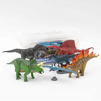 CAIXA DE MINIATURAS FAVORITE CONJUNTO DINOSAUR SOFTMODEL SET SPECIAL COLOR EDITION