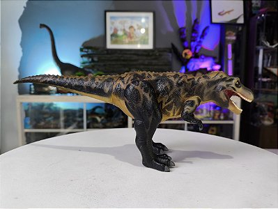 TYRANNOSAURUS REX PRETO DINOSSAURO REI (RARO) MINIATURA JAPONESA ANIME SEGA [USADO]