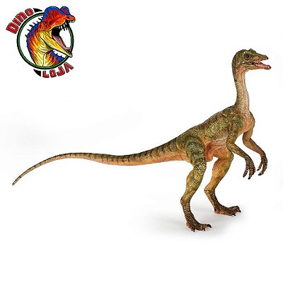 COMPSOGNATO PAPO MINIATURA DE DINOSSAURO RÉPLICA IMPORTADA COLECIONÁVEL COMPSOGNATHUS