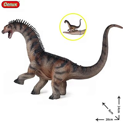 TITANOSSAURÍDEO MARROM OENUX FIGURA COLECIONÁVEL DINOSSAURO SAURÓPODE PESCOÇUDO TITANOSSAURO