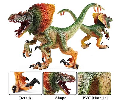 DILOFORAPTOR OENUX FIGURA DINOSSAURO HÍBRIDO JURASSIC WORLD REINO AMEÇADO