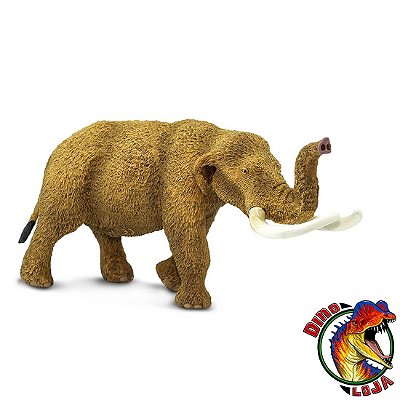 MASTODONTE AMERICANO WILD SAFARI MAMÍFERO PRÉ-HISTÓRICO DE BRINQUEDO RÉPLICA ERA DO GELO