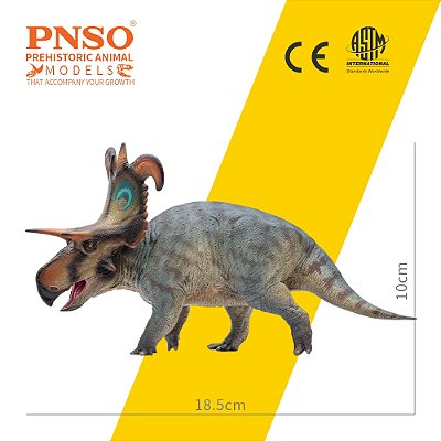 LOKICERATOPS PNSO FREDERIK DINOSSAURO MINIATURA EM PLÁSTICO CERATOPSÍDEO