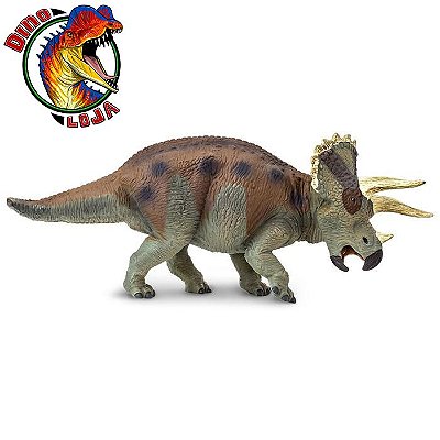 TRICERATOPS SAFARI COLEÇÃO GRANDES DINOS MINIATURA RÉPLICA DE DINOSSAURO BRINQUEDO IMPORTADO