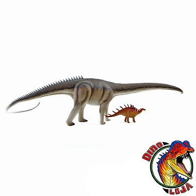 DIPLODOCO E KENTROSSAURO TOYWAY COLEÇÃO MUSEU DE HISTÓRIA NATURAL RÉPLICAS IMPORTADAS DE DINOSSAUROS