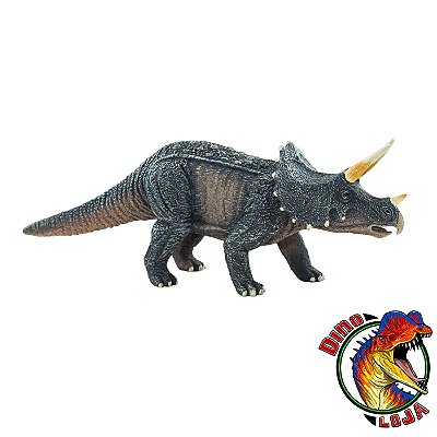 TRICERATOPS MOJO FUN CINZA 2015 RÉPLICA COLECIONÁVEL DINOSSAURO IMPORTADO