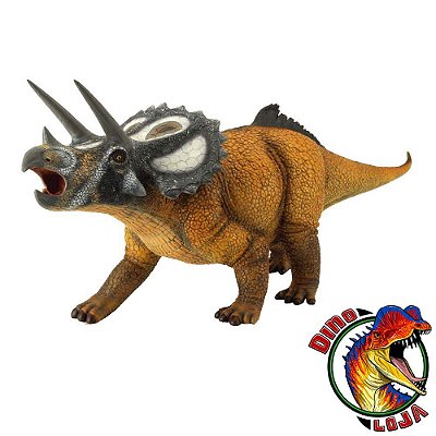 TRICERATOPS COLLECTA DELUXE (ESCALA 1:15) BONECO IMPORTADO DINOSSAURO DE CHIFRES