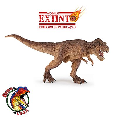 TYRANNOSAURUS REX PAPO 2019 MARROM CORRENDO BRINQUEDO DE DINOSSAURO MINIATURA TIRANOSSAURO