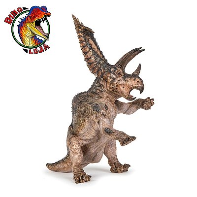 PENTACERATOPS PAPO 2019 MINIATURA DE DINOSSAURO BRINQUEDO DE DINOSSAURO COLECIONÁVEL