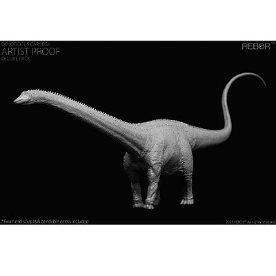 DIPLODOCUS ARTIST PROOF - VERSÃO SEM PINTURA RÉPLICA DINOSSAURO PESCOÇUDO DE COLEÇÃO