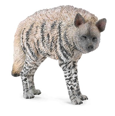 HIENA RISCADA COLLECTA RÉPLICA DE MAMÍFERO BRINQUEDO DE ANIMAL SELVAGEM MINIATURA
