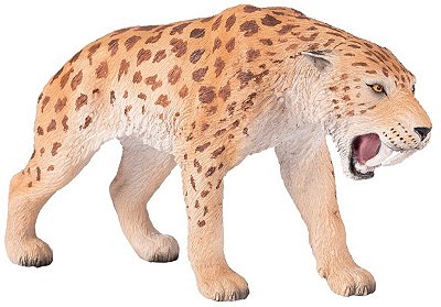 SMILODON MOJO FUN 2021 MAMÍFERO PRÉ HISTÓRICO MINIATURA DE TIGRE-DENTES-DE-SABRE
