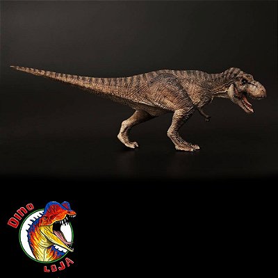 TIRANOSSAURO REX PAPO MARROM MINIATURA BRINQUEDO DE DINOSSAURO T