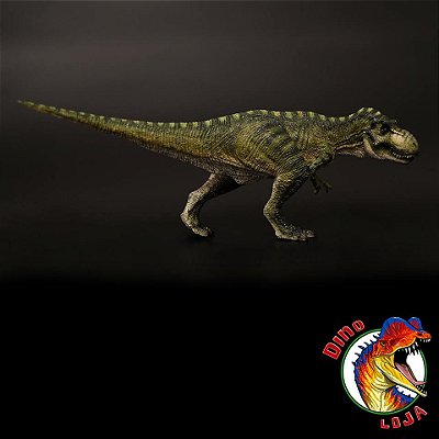 TIRANOSSAURO REX KILLER QUEEN REBOR VERDE SELVA MINIATURA DE T-REX DINOSSAURO COLECIONÁVEL