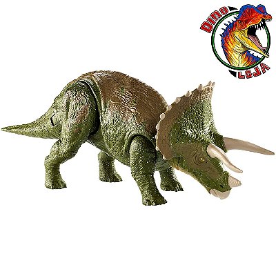 TRICERATOPS DINO RIVALS DINOSSAUROS DE BATALHA JURASSIC WORLD MATTEL [USADO]