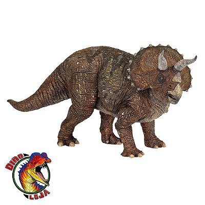 TRICERATOPS PAPO BRINQUEDO DE DINOSSAURO MINIATURA IMPORTADA COLECIONÁVEL