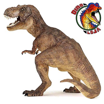 TYRANNOSAURUS REX PAPO MARROM MINIATURA BRINQUEDO DE DINOSSAURO IMPORTADO TIRANOSSAURO PAPO