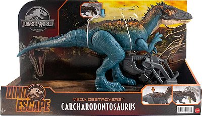 CARCHARODONTOSAURUS AZUL MEGA DESTROYER DINO ESCAPE JURASSIC WORLD MATTEL