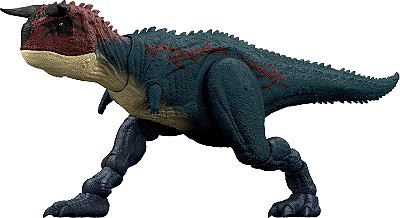 CARNOTAURUS CHARGE N' CHOMP JURASSIC WORLD SURVIVAL DINO COM SOM MATTEL
