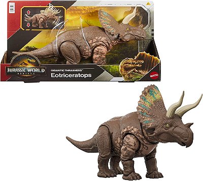 EOTRICERATOPS GIGANTIC THRASHERS JURASSIC WORLD SURVIVAL DINO ARTICULADO MATTEL