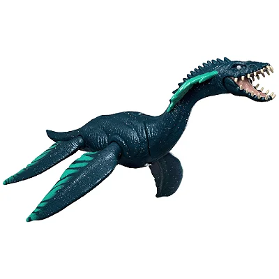 PLESIOSAURUS MATTEL FRENZY PACK JURASSIC WORLD SURVIVAL MINIATURA DE RÉPTIL MARINHO