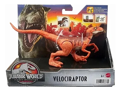 VELOCIRAPTOR LARANJA MATTEL LEGACY COLLECTION JURASSIC WORLD DOMINION