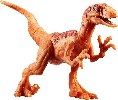 VELOCIRAPTOR MATTEL LARANJA ATTACK PACK JURASSIC WORLD FALLEN KINGDOM RAPTOR CONJUNTO DE ATAQUE