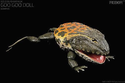 BEELZEBUFO AMPINGA REBOR GOO GOO DOLL VERSÃO PÂNTANO SAPO GIGANTE PRÉ-HISTÓRICO ARTICULADO