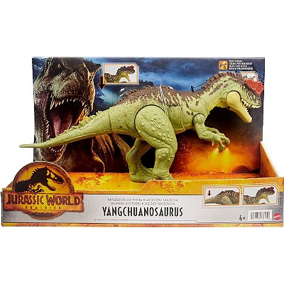 YANGCHUANOSAURUS MATTEL JURASSIC WORLD DOMÍNIO MASSIVE ACTION YANGCHUANOSSAURO