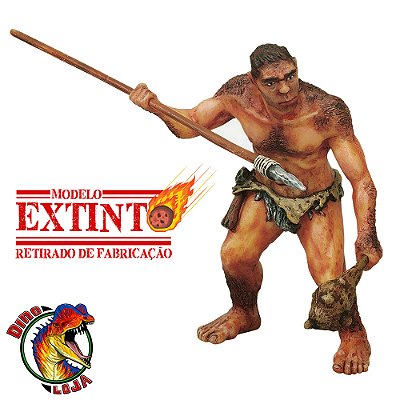 HOMEM DAS CAVERNAS COM LANÇA PAPO BRINQUEDO HOMEM PRÉ-HISTÓRICO 2000