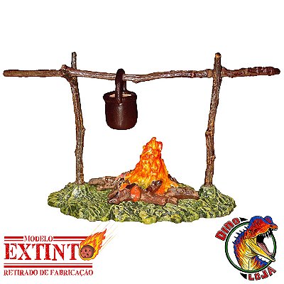 ACAMPAMENTO PRÉ-HISTÓRICO PAPO 2004 BRINQUEDO PARA DIORAMA DE HOMEM DA CAVERNA