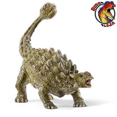 ANKYLOSAURUS  SCHLEICH 2020 DINOSSAURO COLECIONÁVEL MINIATURA DINO COM COURAÇA