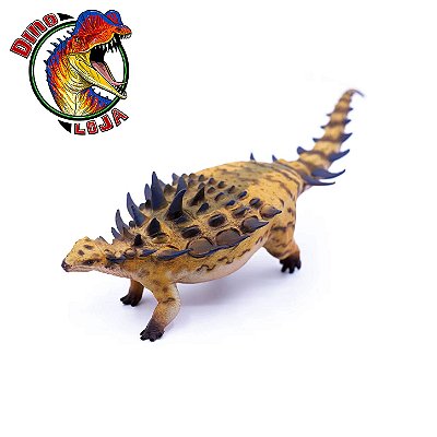 GASTONIA AMARELO HAOLONGGOOD MINIATURA DINOSSAURO ENCOURAÇADO BONECO