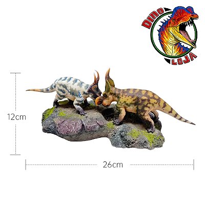 EINIOSAURUS HAOLONGGOOD DIORAMA COM 2 DINOSSAUROS LUTANDO EINIOSSAURO