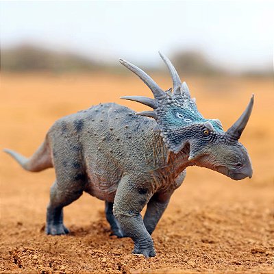 STYRACOSAURUS HAOLONGGOOD VERDE MINIATURA DINOSSAURO CHIFRUDO ESTIRACOSSAURO