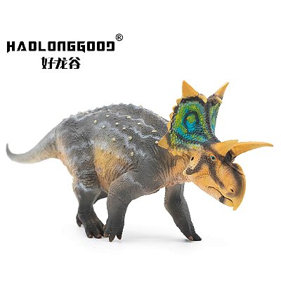 XENOCERATOPS HAOLONGGOOD CINZA MINIATURA DINOSSAURO CHIFRUDO CERATOPSIANO