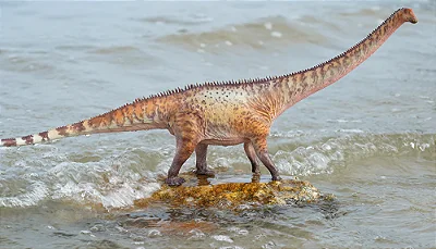 DIPLODOCUS HAOLONGGOOD MARROM DINOSSAURO MINIATURA COLECIONÁVEL DE DIPLODOCO