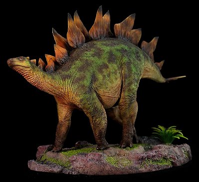 STEGOSAURUS HAOLONGGOOD 1:20 VERDE ESTATUETA EM RESINA EDIÇÃO LIMITADA ESTEGOSSAURO