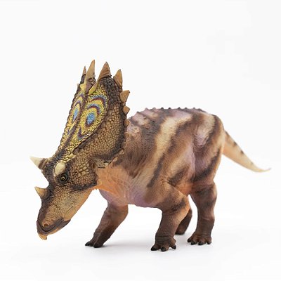 UTAHCERATOPS HAOLONGGOOD MARROM MINIATURA DINOSSAURO CHIFRUDO CERATOPSIANO