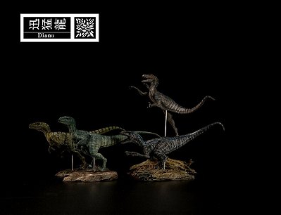VELOCIRAPTOR SQUAD NANMU "DIANA" 2020 CONJUNTO DINOSSAUROS CARNÍVOROS RAPTORES JURASSIC WORLD