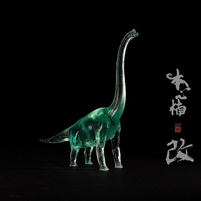BRACHIOSAURUS NANMU 2022 HOLOGRÁFICO FIGURA TRANSPARENTE DINOSSAURO DE COLEÇÃO BRAQUIOSSAURO "WATCHMEN"