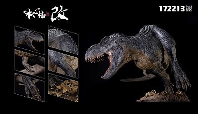VASTATOSAURUS REX NANMU 2023 "SHADOW MONARCH" CINZA ESTATUETA DE RESINA DINOSSAURO KING KONG