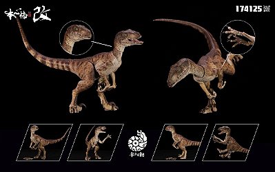VELOCIRAPTOR NANMU 2024 "SHADOW BLADE" SMART SERIES MINIATURA DINOSSAURO CARNÍVORO RAPTOR