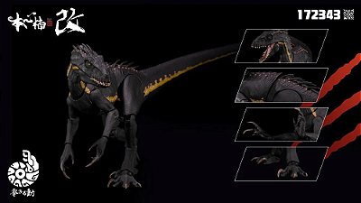 INDORAPTOR NANMU 2025 PRETO "BERSERKER RAPTOR 2.0" FIGURA ARTICULADA SMART SERIES
