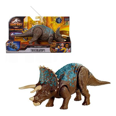 TRICERATOPS MATTEL 2020 SOUND STRIKE PRIMAL ATTACK JURASSIC WORLD CAMP CRETACEOUS