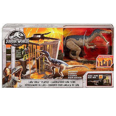 BARYONYX MATTEL LAVA SURGE PLAYSET JURASSIC WORLD REINO AMEAÇADO BARIONIX