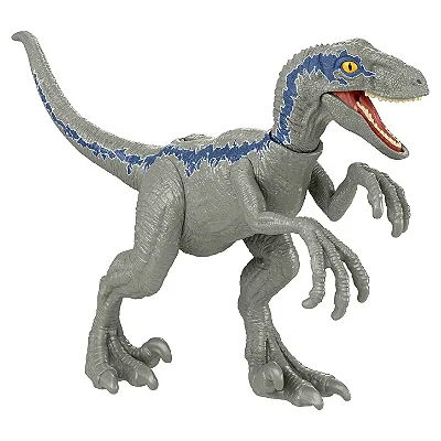 VELOCIRAPTOR MATTEL 2022 "BLUE" PACOTE FEROZ JURASSIC WORLD DOMÍNIO FEROCIOUS PACK